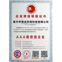 企业资信等级证书