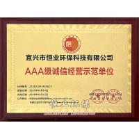 诚信经营示范单位