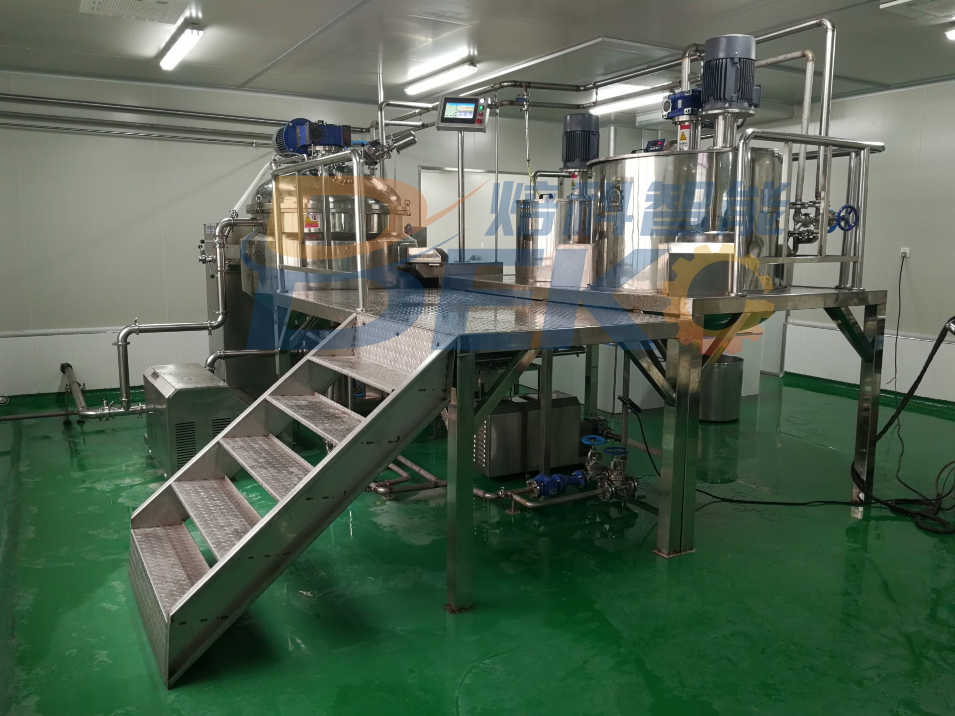 焙科智能供应日产10吨蛋黄酱真空均质乳化机均质机设备